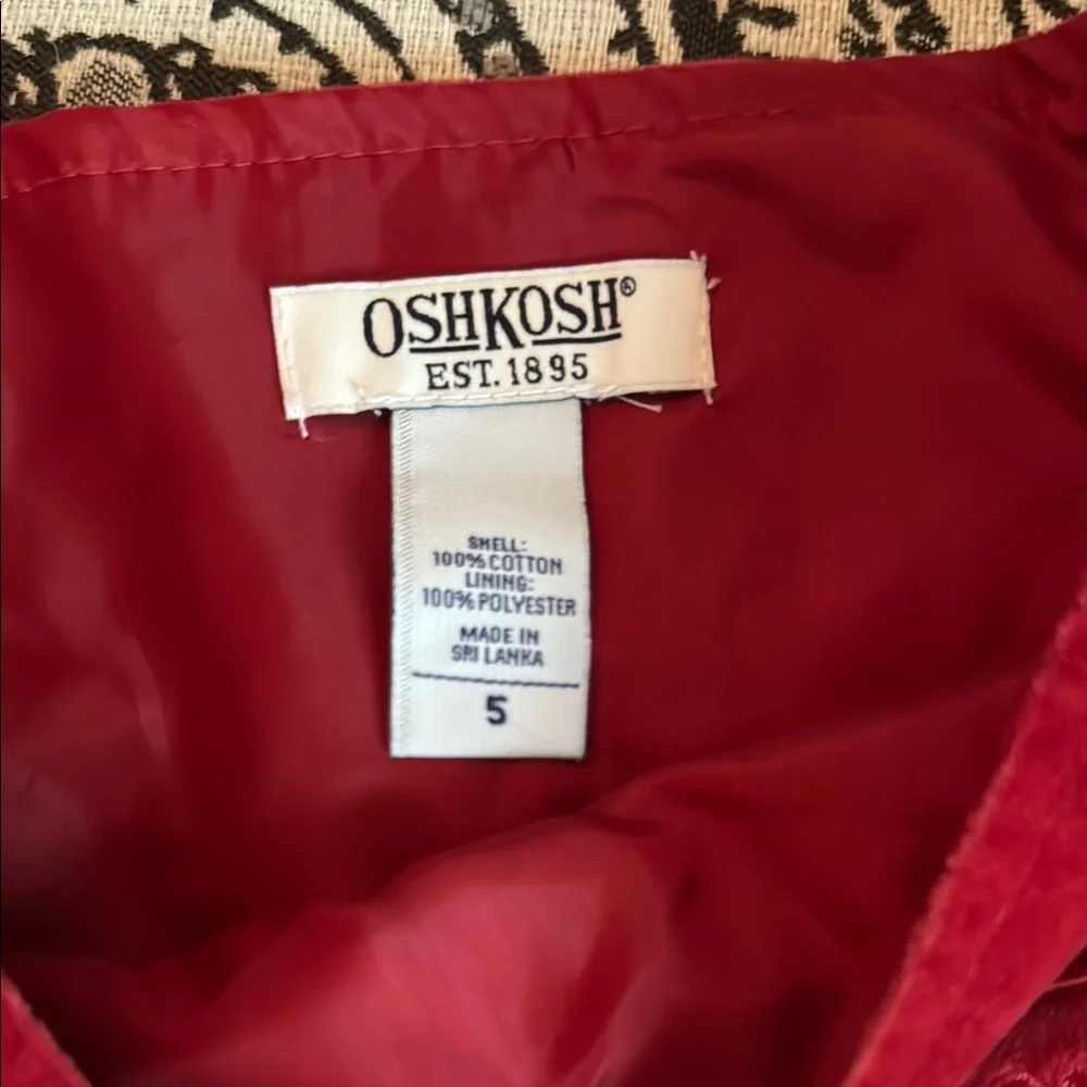 OSHKOSH B’GOSH Pleated Velvet Skirt, size 5 (little girls) - Picture 2 of 10